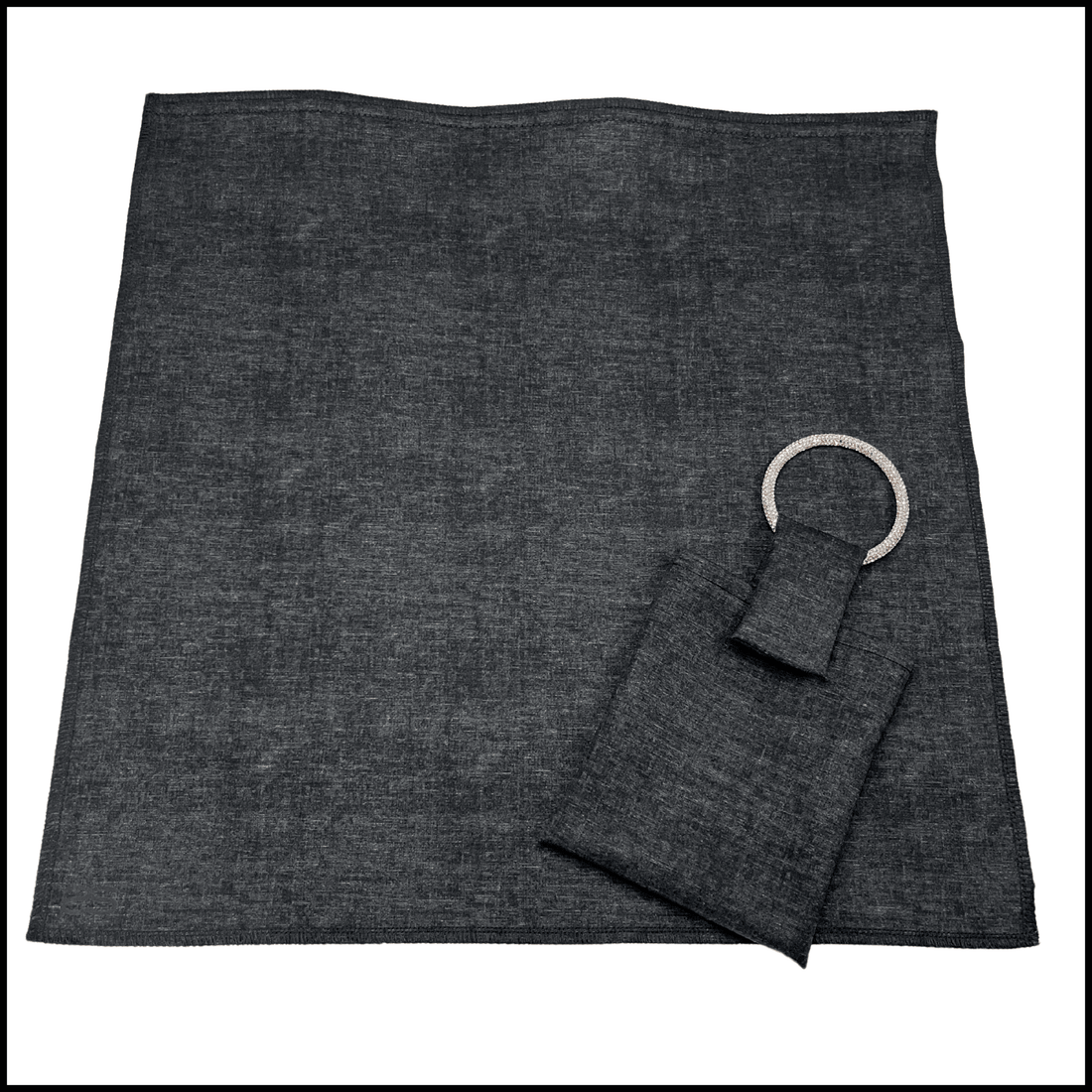 Black Denim Seatsquare - Luxurious Portable Seat Cover