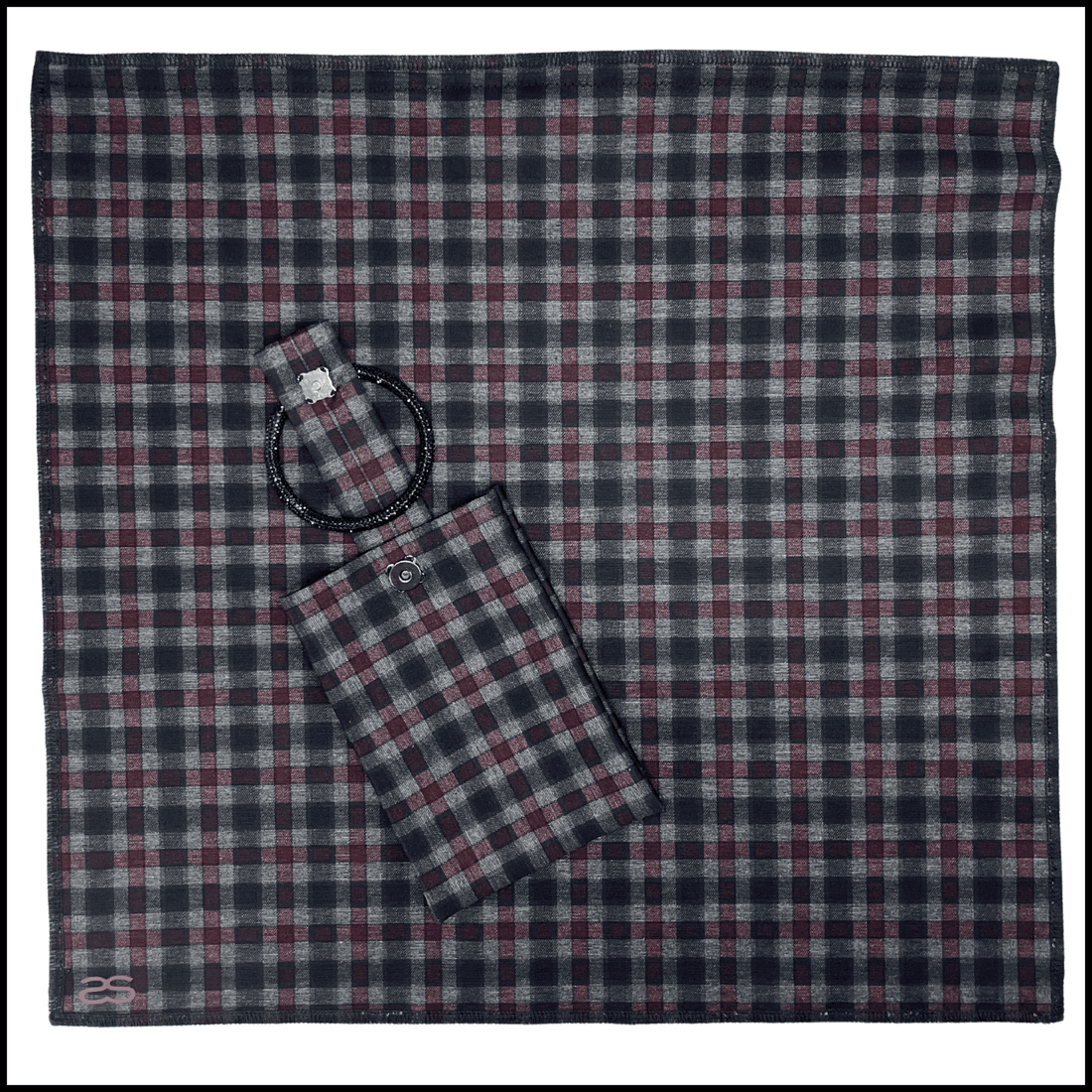 Dark Checkers Seatsquare - Luxurious Portable Seat Cover