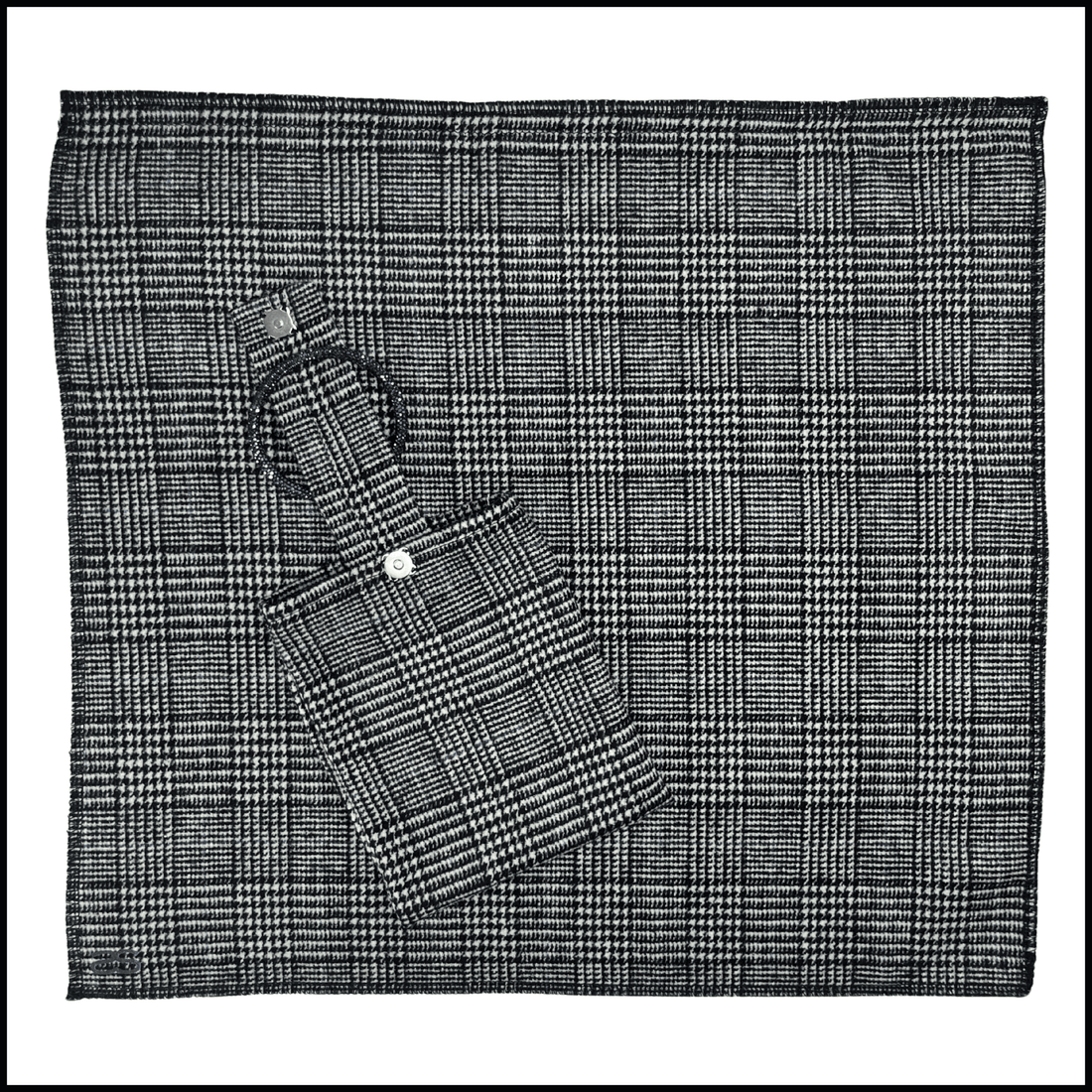 Glen Plaid Blue Seatsquare - Luxurious Portable Seat Cover