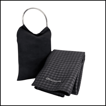Houndstooth Seatsquare - Luxurious Portable Seat Cover & Carry Bag