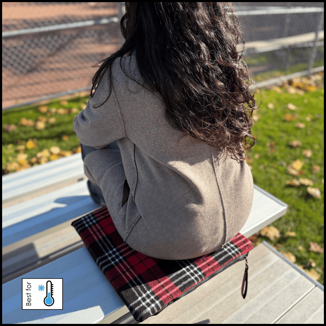 Harrison Plaid Kushee - Luxurious Portable Seat Cushion