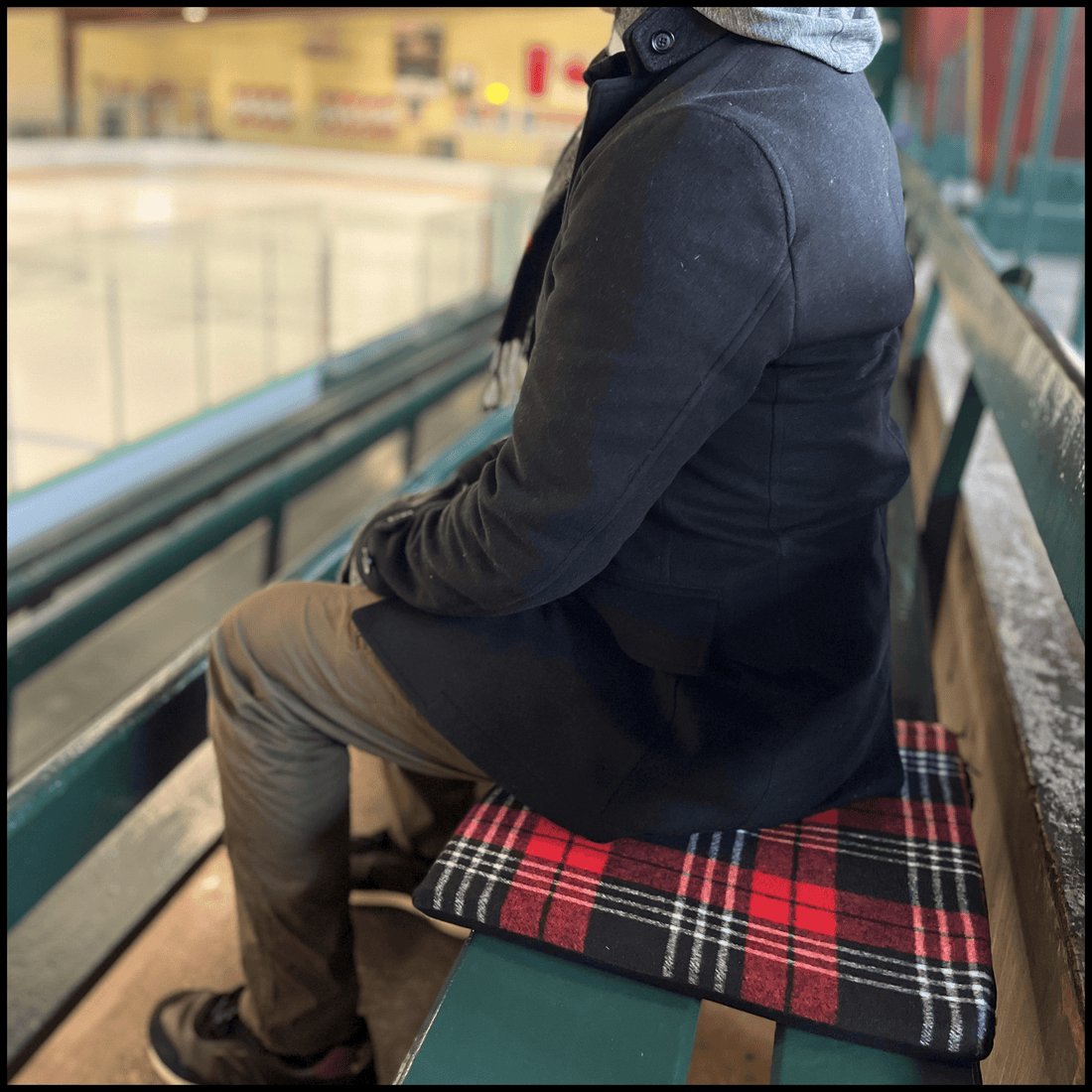 Harrison Plaid Kushee - Luxurious Portable Seat Cushion