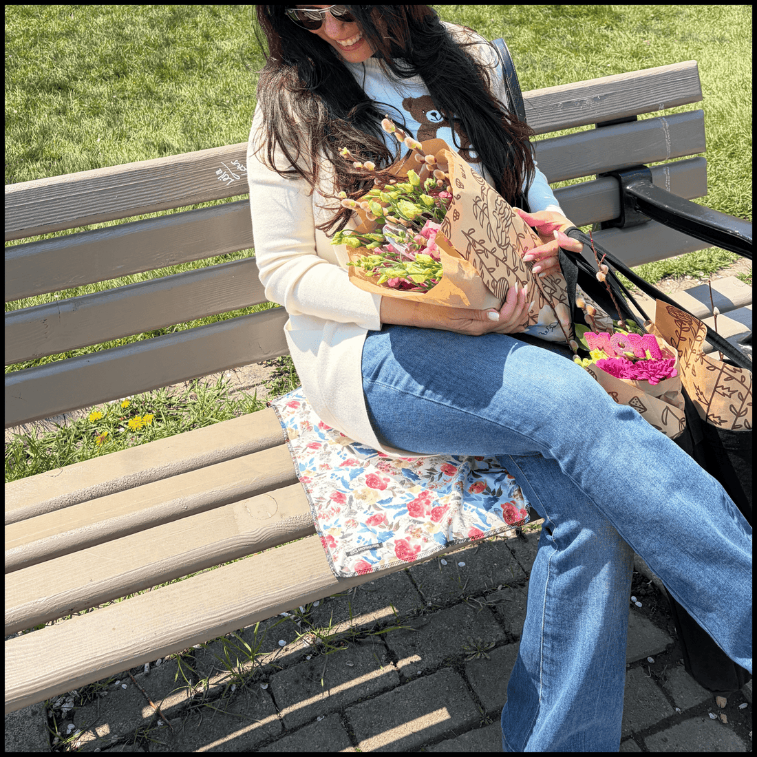 Provence Seatsquare - Luxurious Portable Seat Cover & Carry Bag